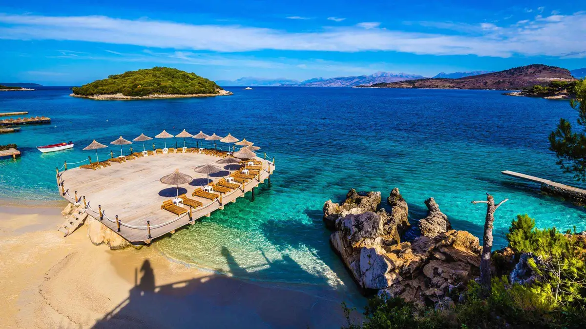 Vjosa river and coastal stops on a full-day Blue Eye Albania tour from Tirana, Durrës and Golem